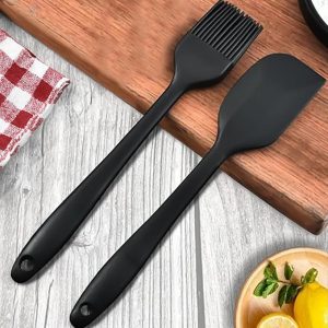 Oil Brush for Cooking & Non-Stick Silicone Spatula Baking & Mixing